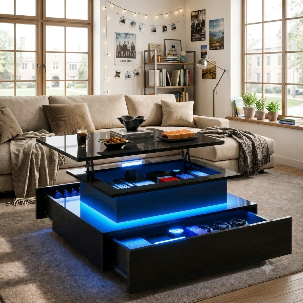 table basse relevable moderne