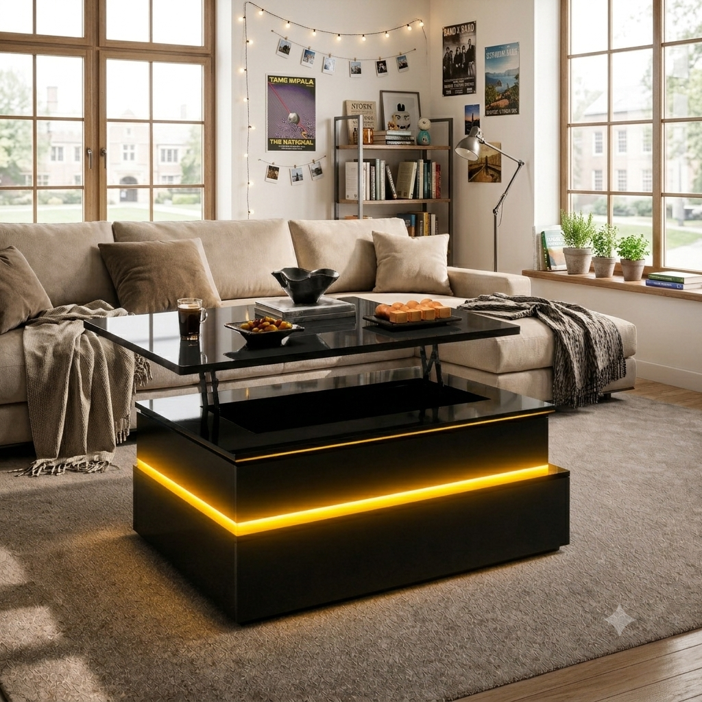 table basse relevable moderne