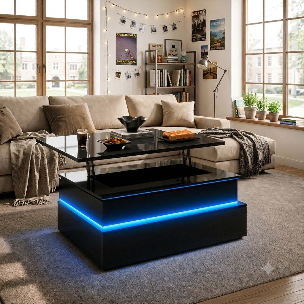 table basse relevable moderne